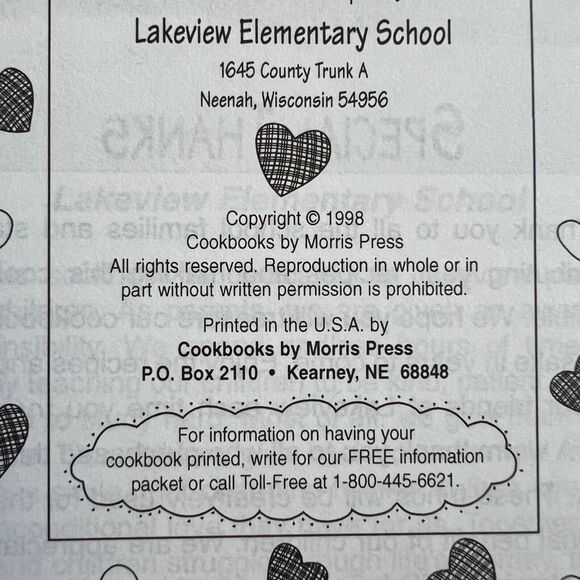 Vintage 1998 Cookbook Making the Grade Recipes from Lakeview Elementary School - Picture 3 of 11